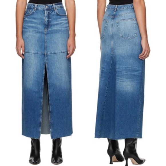 Reformation Tazz Maxi Denim Skirt - Picture 1 of 7
